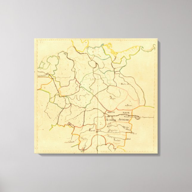 Impressão Em Tela Áustria e República Checa 2 (Frente)