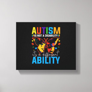 Impressão Em Tela Autismo Não É Deficiência É Diferente