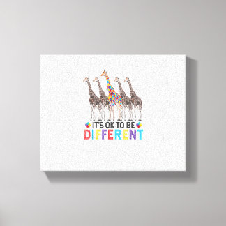 Impressão Em Tela Autismo Sensibilização Bela Girafa