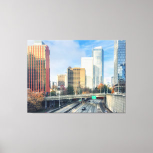 Impressão Em Tela Autoestrada para a cidade