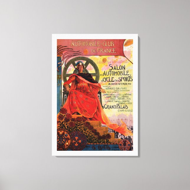 Impressão Em Tela Automobile Club de France (Frente)