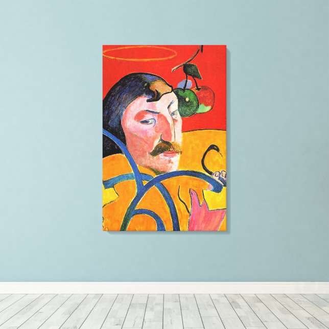 Impressão Em Tela Autorretrato com Auréola e Serpente (Insitu(piso de madeira))