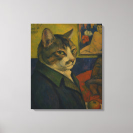 Impressão Em Tela Autorretrato de Paul Gauguin Vol. 2 como um Gato