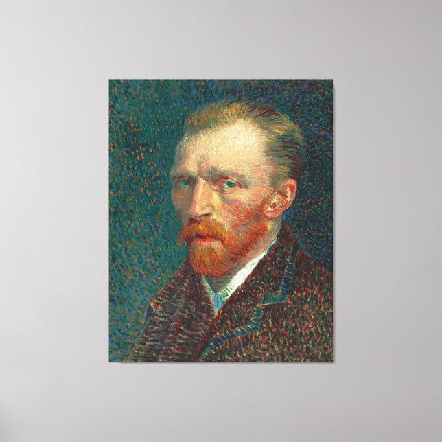 Impressão Em Tela Autorretrato de Vincent Van Gogh (1887) (Frente)
