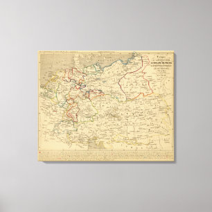 Impressão Em Tela Autriche, Prusse, Confed Germanique, Pologne