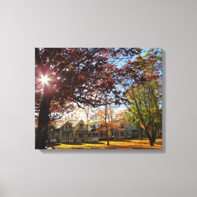 Impressão Em Tela Autumn e Cottages - Martha's Vineyard (Frente)