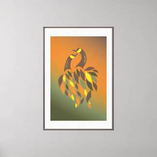 Impressão Em Tela Autumn Harmony Birds - Feng Shui Art for Love & Pr