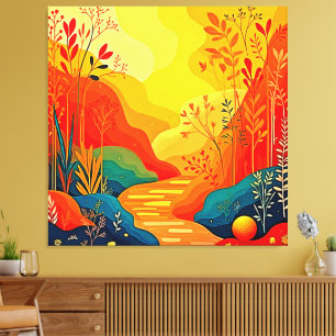 Impressão Em Tela Autumn Landscape Art