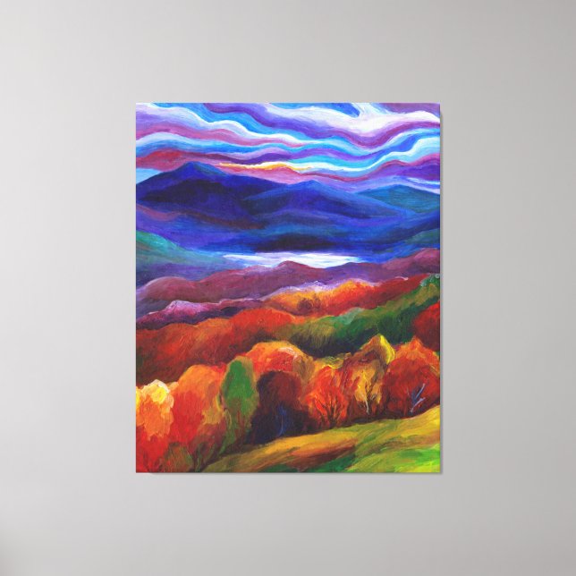 Impressão Em Tela Autumn Landscape Fantasy Wall Art (Frente)