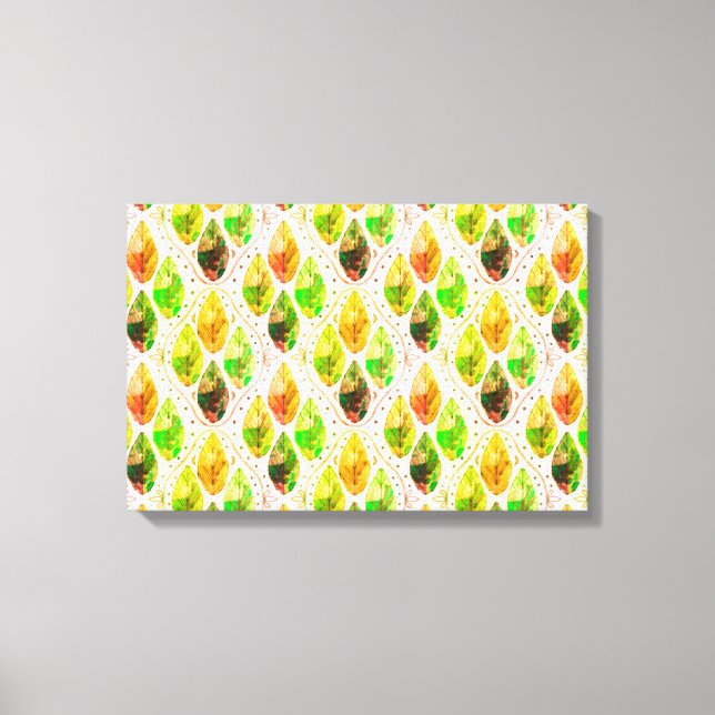 Impressão Em Tela Autumn Leaf Art Print (Frente)