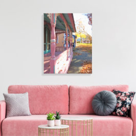 Impressão Em Tela Autumn Light on Cottage Row - Martha's Vineyard