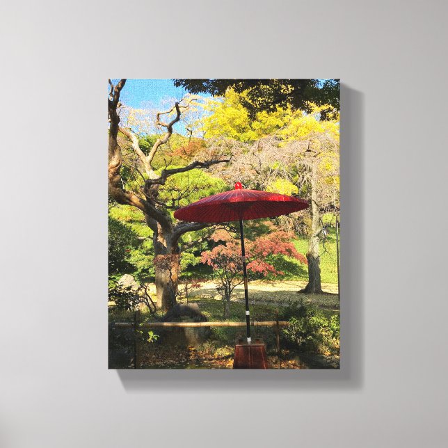 Impressão Em Tela Autumn no Jardim Japonês (Frente)