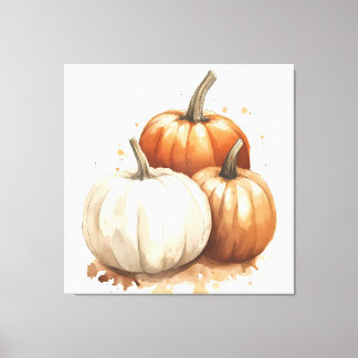 Impressão Em Tela Autumn Wall Art, Pumpkin Fall Decor