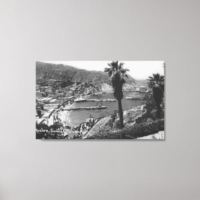 Impressão Em Tela Avalon, Papais noeis da CA Ilha Catalina Vista do  (Frente)