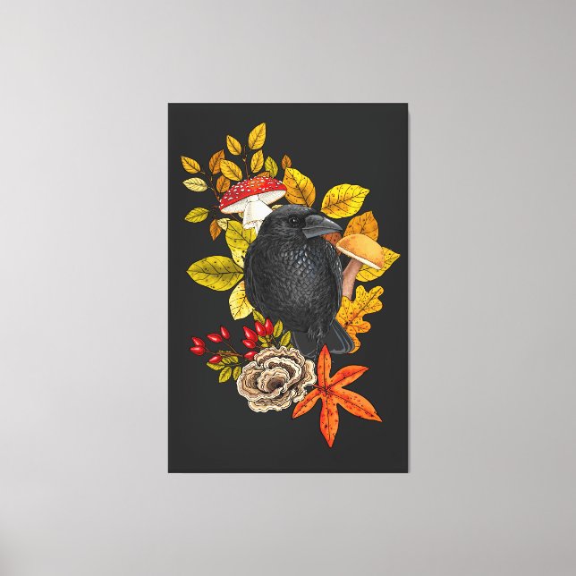 Impressão Em Tela Ave de outono (Frente)