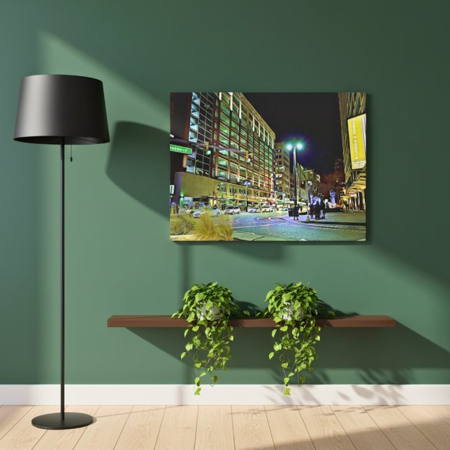 Impressão Em Tela Ave Woodward. Detroit (Woodward Ave. Detroit Canvas Print)