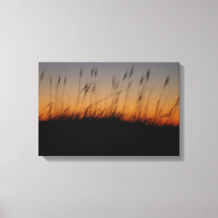 Impressão Em Tela Aveia-do-mar e dunas ao pôr do sol