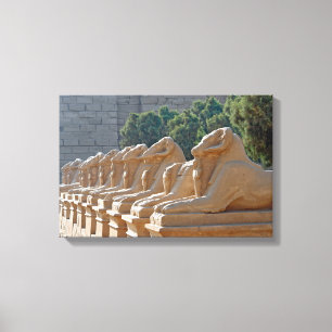 Impressão Em Tela Avenida das Esfinges no Templo de Karnak - Egito