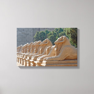 Impressão Em Tela Avenida de Esfinges no Templo de Karnak - Egito