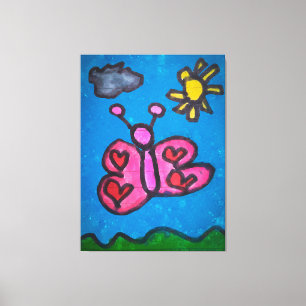 Impressão Em Tela Aventuras na Ilustração Desfeita de Cartoon Land