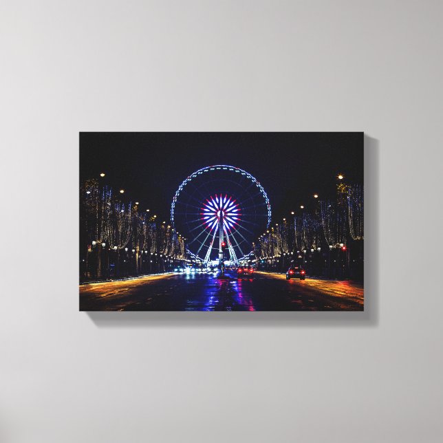 Impressão Em Tela Avenue Champs-Elysee (Frente)