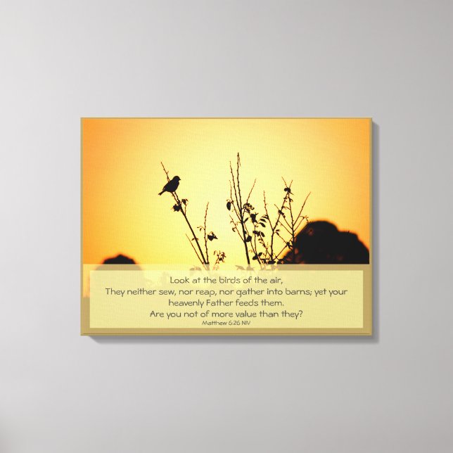 Impressão Em Tela Aves do Poster de Ar (Frente)