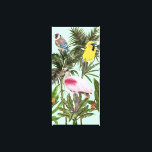 Impressão Em Tela Aves no Paraíso<br><div class="desc">Pássaros Paraíso II por Melissa Wang. As aves tropicais se propagam em folhas tropicais em diferentes tipos e formas. | 143053Z</div>