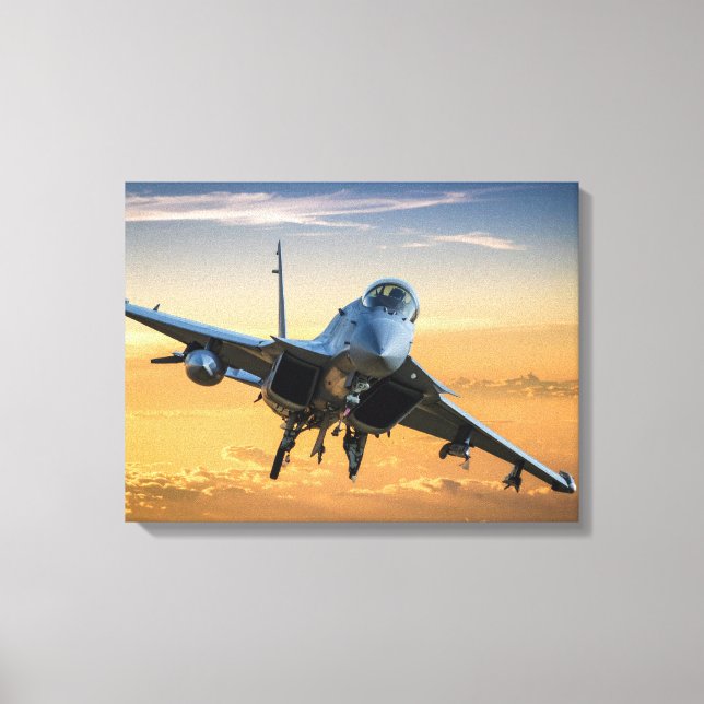 Impressão Em Tela Avião militar (Frente)