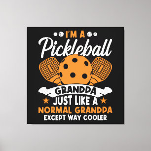 Impressão Em Tela Avô Jogador de Pickleball Legal