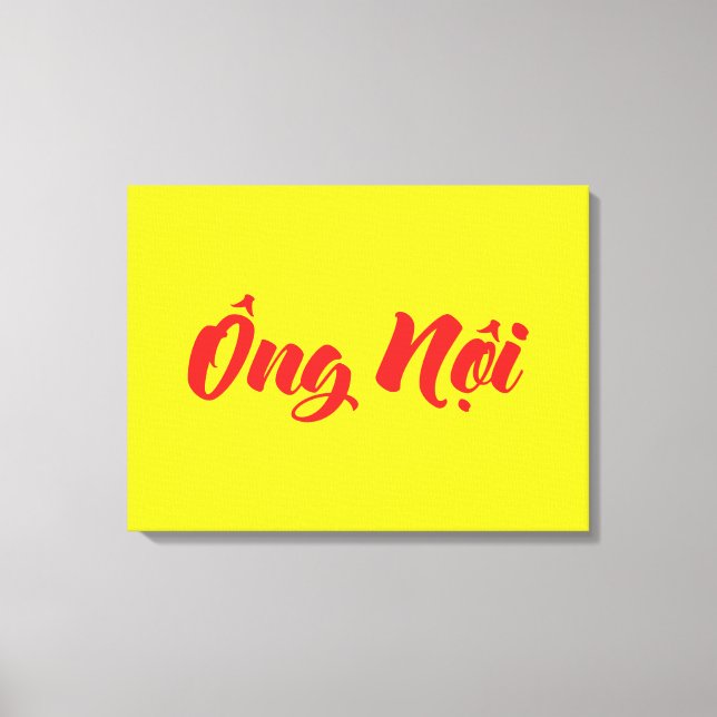 Impressão Em Tela Avô vietnamita (Paterno) - Ông Ni (Frente)