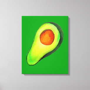 Impressão Em Tela Avocado viciado em arte verde