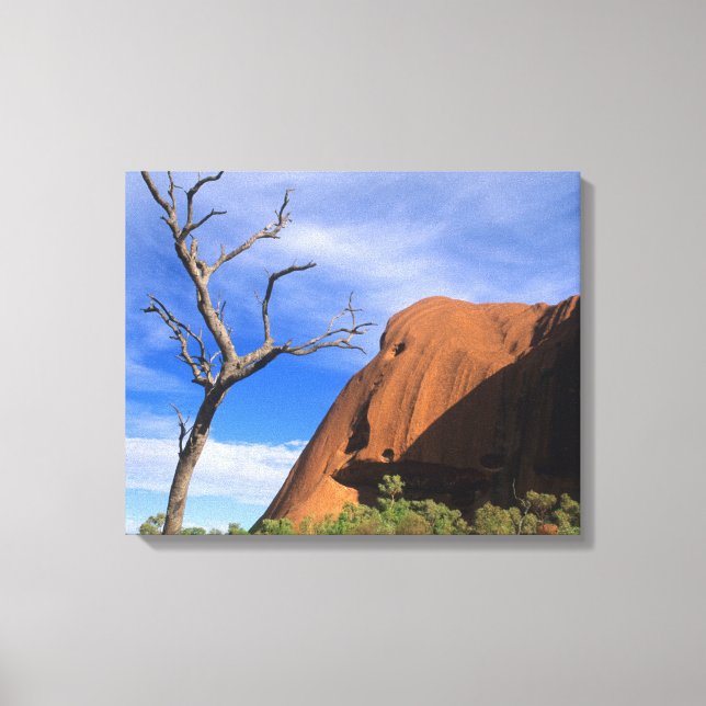 Impressão Em Tela Ayers Rock Uluru no Outback Austrália (Frente)