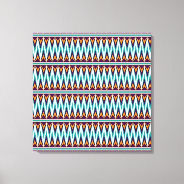 Impressão Em Tela Aztec Chevron nº 8 em VictoriaShaylee (Frente)