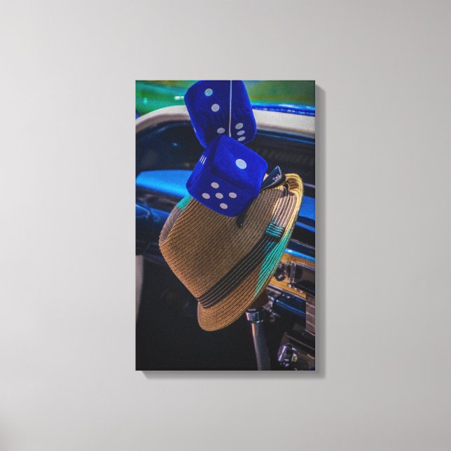 Impressão Em Tela Azul clássico (Frente)