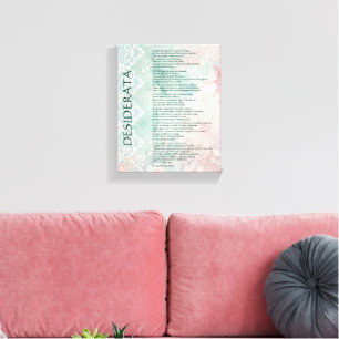 Impressão Em Tela Azul e Rosa Floral e Renda