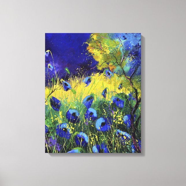 Impressão Em Tela Azul outono, Arte (Frente)