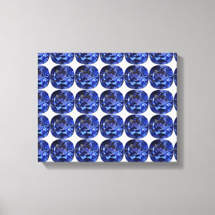 Impressão Em Tela Azul-safira