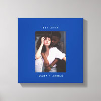 Azul | Texto de Foto Personalizado Minimalista