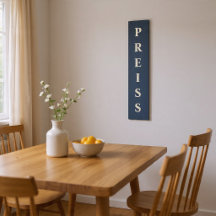 Azul/Vanilla Primeiro/Família/Sobrenome