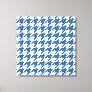 Impressão Em Tela Azure Elegant Houndstooth