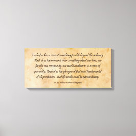 Impressão Em Tela B J Palmer Vida Extraordinária Quiroprática