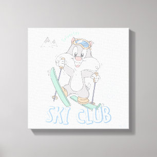 Impressão Em Tela Baby SYLVESTER™ Ski Club