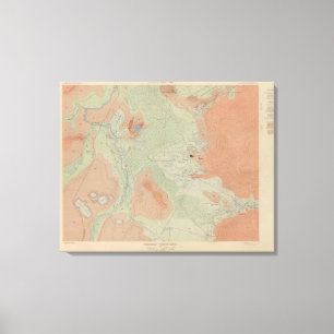 Impressão Em Tela Bacia do geyser de Firehole