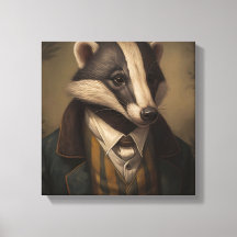 Badger em um naipe | Arte Animal | Animais em um n