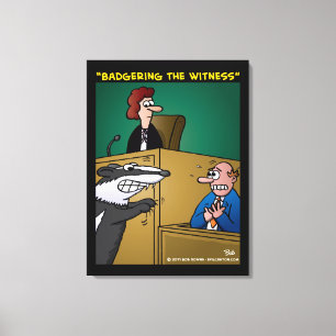 Impressão Em Tela "Badgering a testemunha "