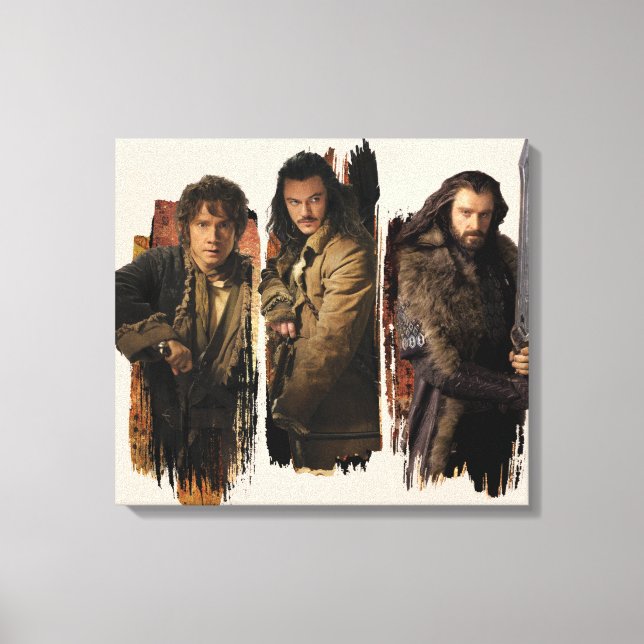 IMPRESSÃO EM TELA BAGGINS™, BARD BOWMAN™, & THORIN OAKENSHIELD™ (Frente)