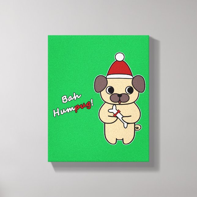 Impressão Em Tela Bah Humpug! 1 (Frente)