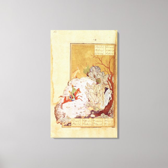 Impressão Em Tela Bahrum Gur Jogando Dragão (Frente)