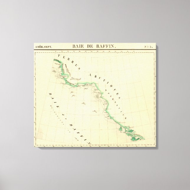 Impressão Em Tela Baía de Baffin (Frente)