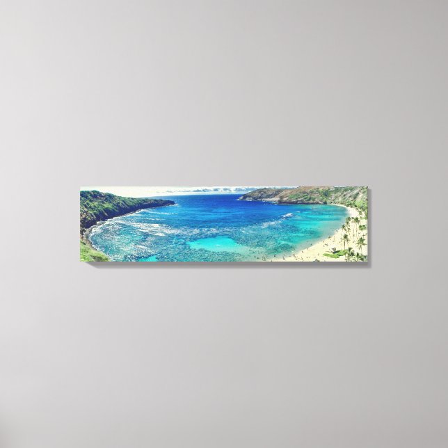 Impressão Em Tela baía de hanauma PixDezines (Frente)